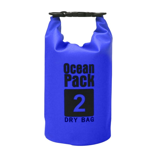 Paceta Seca Impermeable Saco Natación en Kayak Boat Trekking (2l Oscuro) Azul