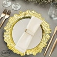 thumbnail image 2 of 13 inch Charger Plates, 24 pcs Round Plastic Reef Plate Chargers for Wedding Banquets and Celebrations (Golden), 2 of 9
