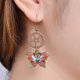 thumbnail image 2 of Pendientes colgantes de gota de moda Steampunk de engranajes de mariposa de cristal vintage Salvador Steampunk engranajes pendientes, 2 of 8