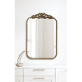 thumbnail image 3 of 21 x 34" Bronze Metal Frame Crown Mirror, 3 of 6