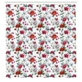 thumbnail image 3 of Ambesonne Flower Shower Curtain, Romantic Magnolia Nature, 69"Wx84"L, White Red Pink, 3 of 5
