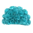 thumbnail image 3 of Gorros de natación, gorro de natación, cómodos, elásticos, modernos y reutilizables. Azul, 3 of 9