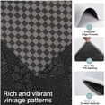 thumbnail image 3 of Gray and Black Checkerboard Pattern Kitchen Rugs Sets Of 3,Kitchen Runner Rugs Non Skid Washable,Decorative Kitchen Floor Mats for Kitchen,Sink,Laundry,17"x30"+ 17"x47" + 17"x59", 3 of 6