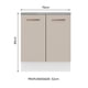 thumbnail image 2 of Mueble de Cocina 70 cm 2 Puertas Blanco/Crema Agata Madesa, 2 of 5