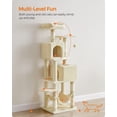 thumbnail image 3 of Torre para gatos Cat Tree Feandrea de 155 cm con rascadores y hamaca, 3 of 9