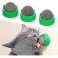 thumbnail image 1 of 3 Silvervine Catnip Balls, Edible Kitty Toys For Cats Lick, Safe Healthy Kitten Chew Toys, Teeth Cleaning Dental Cat Toy, Cat Wall Treats, 1 of 4