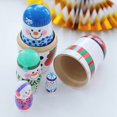 thumbnail image 1 of Handpainted Wooden Christmas Nesting Dolls Set, Multi Layer Nesting Home Decoration Perfect For Kids Toy, 1 of 8