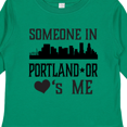 thumbnail image 4 of Inktastic Portland Oregon Someone Loves Me Skyline Boys or Girls Long Sleeve Toddler T-Shirt, 4 of 5