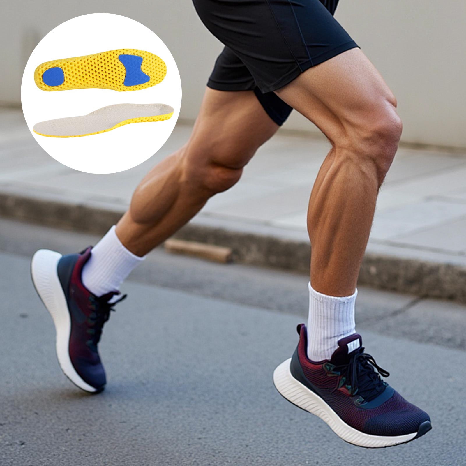 Onace Comfort Insoles Ergonomic Arch Support Shock Absorption for Pickleball Sports