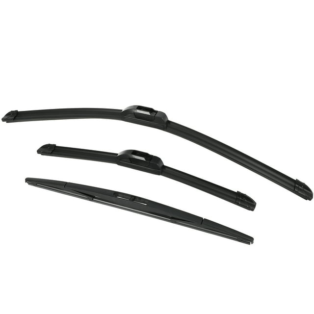 Unique Bargains 1 Set Front Rear Windshield Wiper Blade Fit for Subaru Impreza 2008-2012 Black