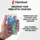 thumbnail image 2 of Fibershack - Kit de acoplador de fibra óptica - El kit de conector de fibra óptica incluye 26 acopladores de fibra óptica - para cables ST LC SC/APC SC - Incluye estuche de plástico duro de primera ca, 2 of 5