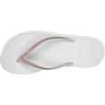 thumbnail image 4 of FitFlop Iqushion Sparkle Women's Elevated EVA Sole Sandal in White Size 8, 4 of 4