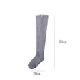 thumbnail image 5 of Bramtres Socks for Women,Knee High Stockings Girls Ladies Women Keep Warm Thigh High Over The Knee Socks Long Cotton Stockings Lace Knit Warm Stockings Long Socks,Scrunch Socks Black, 5 of 5