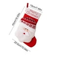thumbnail image 3 of 1 PC Christmas Stocking 17" Large 3D Santa Claus Christmas Stocking for Holiday Party Decor Gift, 3 of 6