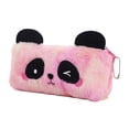 thumbnail image 4 of Estuche para lápices con diseño de panda, bolsa de papelería con diseño de animal de peluche, bolsa de almacenamiento para álbumes de recortes de moda Rosa, 4 of 9