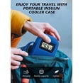thumbnail image 6 of YOUSHARES Insulin Cooler Travel Case with Temperature Display - Refrigerated Medicine Cooling Bag with 2 TSA Approved Ice Pack, Medication Pen Diabetic Supplies Organizer for Trip and Daily(Blue), 6 of 7