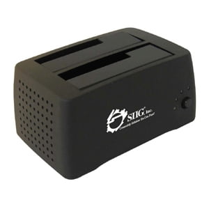 SIIG SC-SA0412-S1 SIIG Cool Dual SATA to USB 2.0 Docking Station - 3.5" - 1/3H Hot-swappable - External