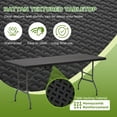 thumbnail image 7 of Bestoffice 6FT Folding Picnic Table for Outdoor with Carrying Handle,Ratten, 7 of 7