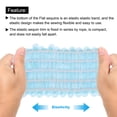 thumbnail image 4 of Unique Bargains 11 Yards 2 Inch Elastic Sequins Trim 5 Row Flat Sequin Strip Sequins Fabric Ribbon for Sewing Light Blue, 4 of 5