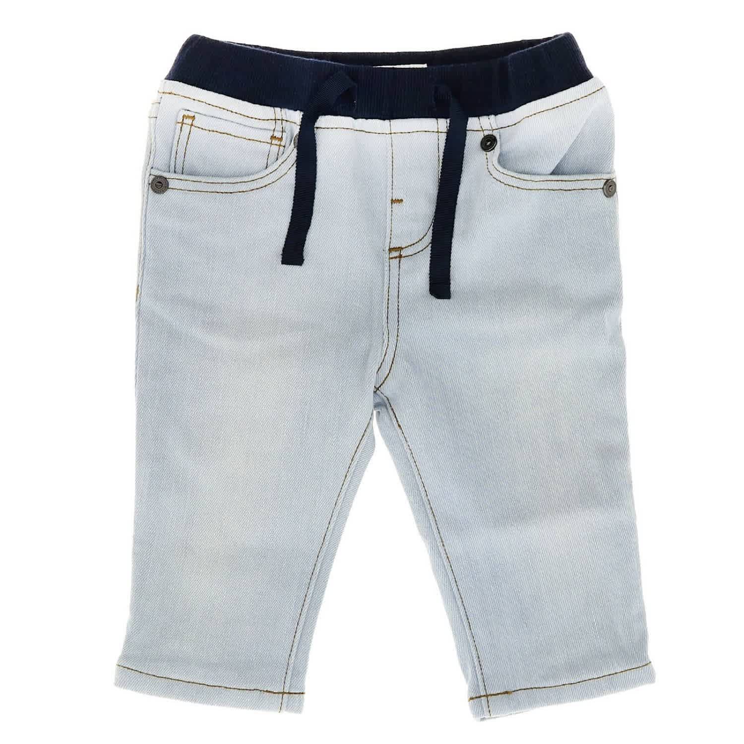 Blue Pull-on Stretch Denim Jeans, Brand 