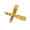 thumbnail image 2 of Adaptador de audio Jack 6.5 / 6.35mm Enchufe a 3.5mm Conector hembra para amplificador Micrófono Convertidor AUX Oro Meterk Adaptador, 2 of 6