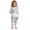 AB106 White, variant on Bainana Unisex Christmas Diy Pajamas For Kids Cartoon Print Long Sleeve T-Shirt Pants Nightwear Boys And Girls Comfort Fit Outfit Set, Size 3-4 Years