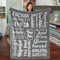 thumbnail image 1 of AMZLAL Birthday Gifts For Best Friend Inspiration Blanket Gifts For Women Encourage Gifts For Daughter 50*60, 1 of 5