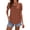 Caramel, variant on Summer Square Neck Tops for Women Puff Short Sleeve Shirts Dressy Casual Tunic Blouses