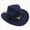 A4-Navy, variant on Kids Western Cowboy Hat for Girl Boy Wide Brim Beach Cowgirl Hat with Belt Buckle Cattleman Cowboys Hats 6-12 Months 12-24 Months 2T 3T 4T 5T 6T 7T 8T 9T Children Khaki 3-8 Years