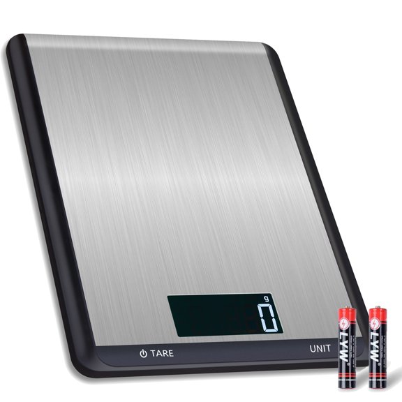 Food Scale,Kitchen Scale with 1g/0.05oz Precise Graduation, Easy Clean Stainless Steel