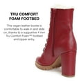 thumbnail image 4 of Journee Collection Womens Fauna Tru Comfort Foam Inside Zip Block Heel Booties, 4 of 6