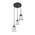 thumbnail image 7 of Modern Home Decorative Bright Ceiling Auspice 3 Light Brass and Black Pendant, 7 of 7