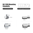 thumbnail image 3 of Kit de tornillos SSD M.2 Nvme KBRPARTS de 30 piezas para Asus ASRock Gigabyte MSI, 3 of 6