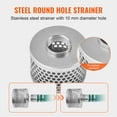 thumbnail image 6 of VEVOR Suction Hose Kit for Water Pump, with 2 in x 50 ft Blue Backwash Hose, 20 ft Green Suction Hose, and Steel Round Hole Strainer, Camlocks, Clamps, Cam & Groove Adapter, for Multiple Purposes, 6 of 9