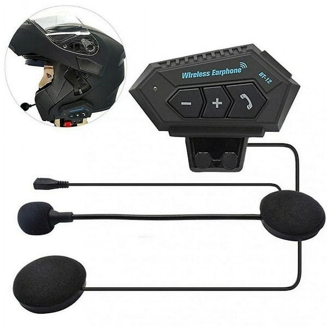Manos Libres Intercomunicador Bluetooth para Casco Moto BT-12