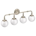 thumbnail image 2 of Moen YB0564BL Colinet 3-Light Dual-Mount Bath Bathroom Vanity Fixture with Frosted Glass, 2 of 5