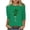 #0083-Green, variant on Pounoo St Patricks Day 3/4 Sleeve Tops for Women St. Pattys Irish Lucky Shamrock Sequin Shirts Outfit Festival Tops Green Clover Clothes Gift