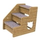 thumbnail image 4 of Escalera de madera para perros, escalón para perros, 3 escalones, accesorios de rampa para perros, ligera para perros mayores, escalera suave para valla única, 4 of 9