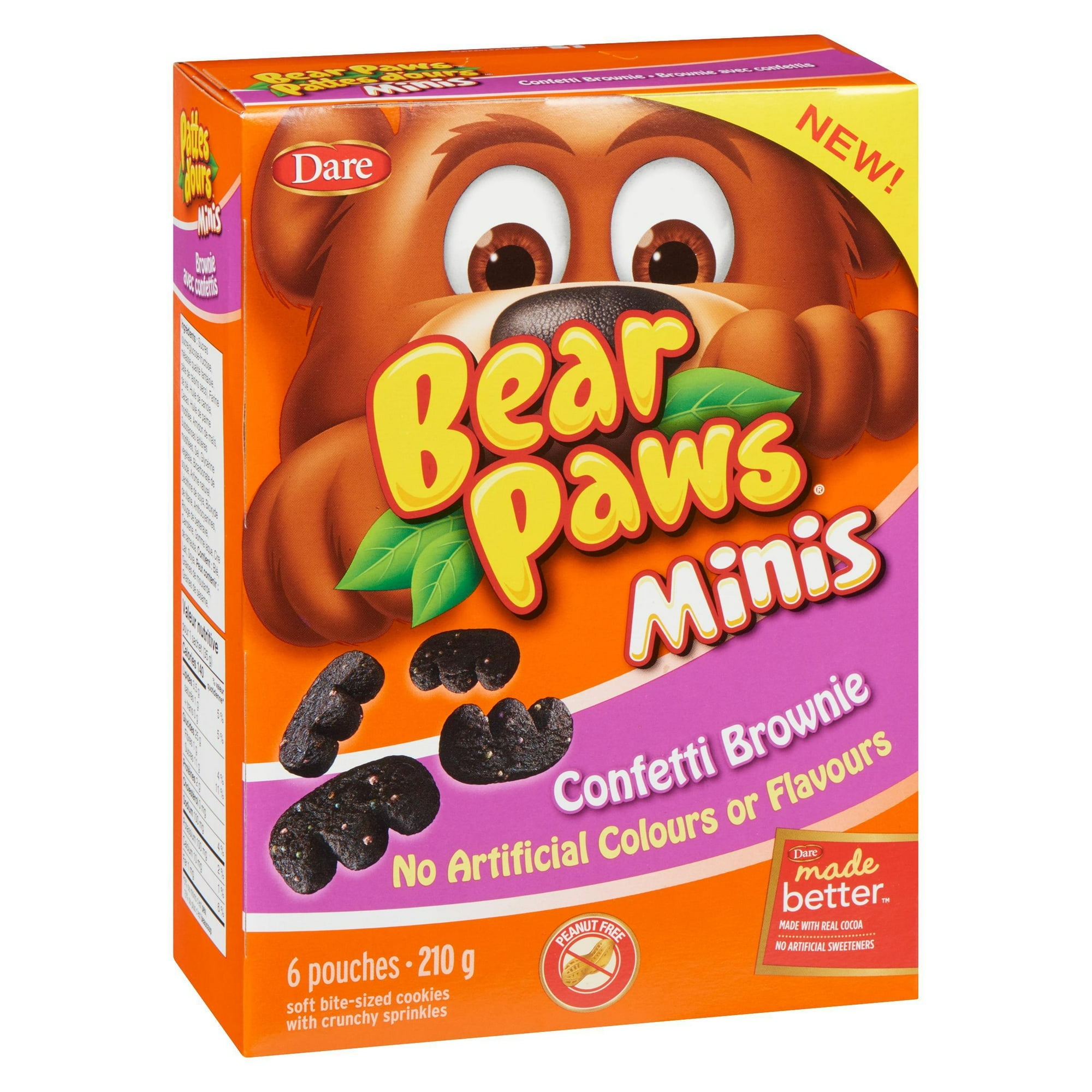 Bear Paws Minis Confetti Brownie Cookies