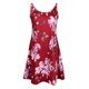 thumbnail image 2 of Vestido de playa Yinane Sin Tirantes Floral Rojo S, 2 of 8