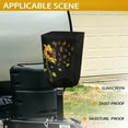 thumbnail image 3 of Yuyamidu Sunflower RV Electric Tongue Jack Cover Universal Camper Jack Cover Protector for Outside Protection Butterfly Trailer RV Electric Jack Cover with Tight Belt, Black, 3 of 7