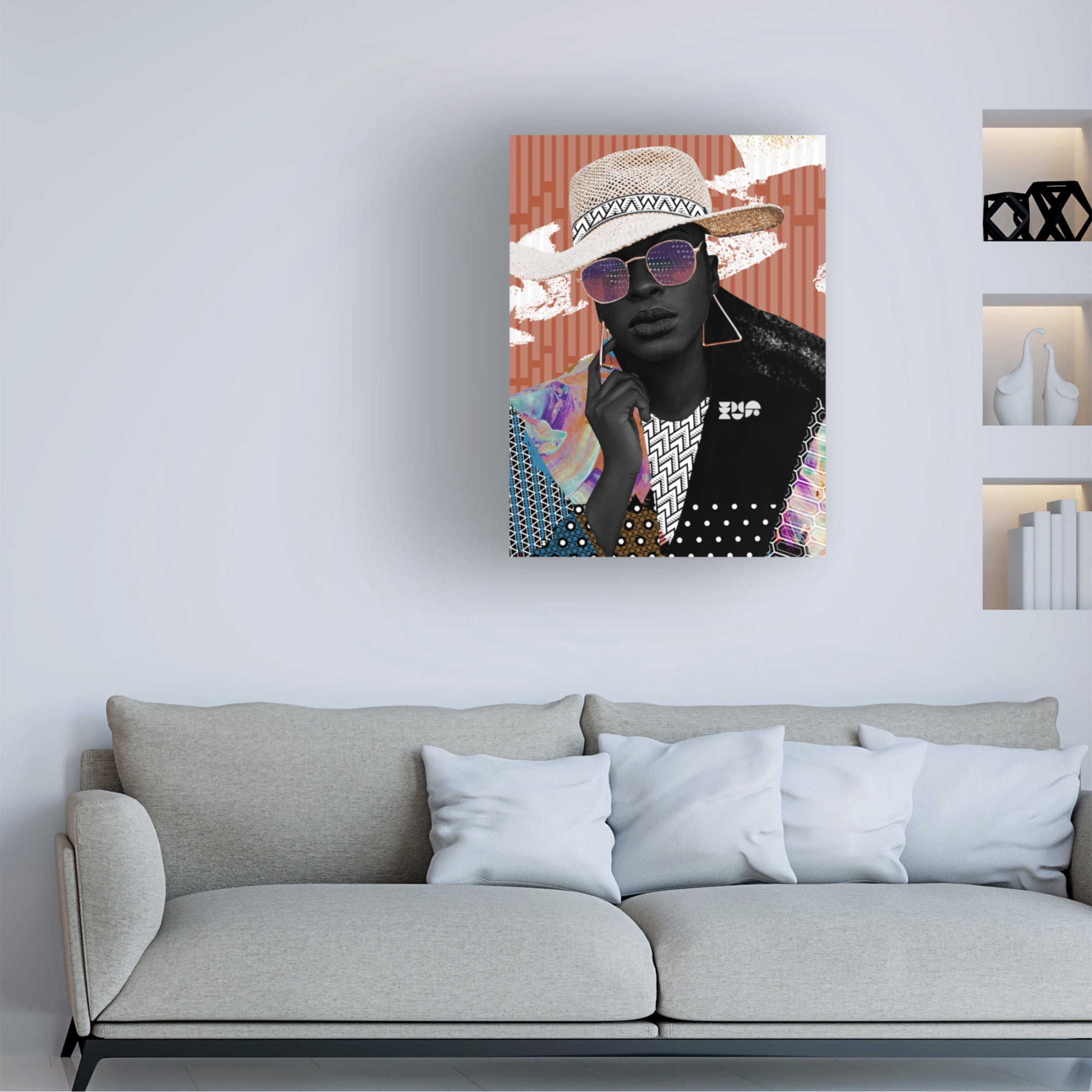 Canvas Wall Art - NUMA Art 'Ovoni' Wall Art for Living Room, Bedroom, or Office Décor by Trademark Fine Art - 24 x 32 Inches