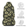 thumbnail image 5 of Sikiie Sunflowers Car Seat Protector 2 Pack Car Seat Cushion Mat, Car Seat Covers for SUV, Truck, Van, 5 of 7