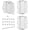 White, variant on XIMEI Screen Door Spring Hinge Set, 2.75", Includes 2 Self-Closing Hinges & 1 Adjustable Self-Closing Hinge, Black