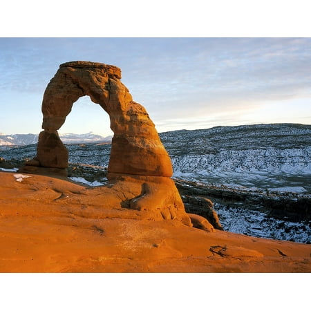 Delicate Stone - Canvas Print Delicate Arch Stone Arch Utah Arches National Park Stretched Canvas 10 x 14