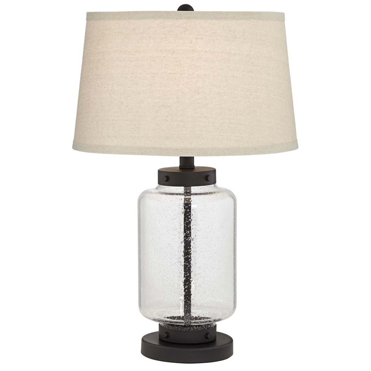 Pacific Coast Collectors Dream Fillable Glass Jar Table Lamp Black