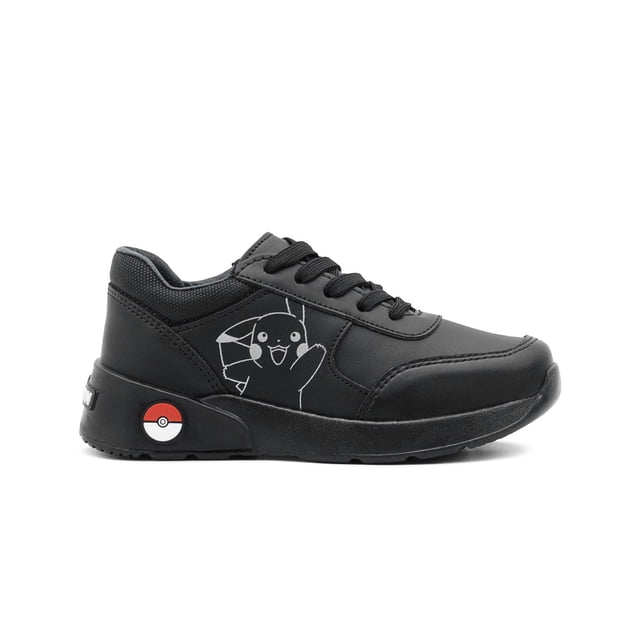 Tenis Escolar Yuyin Pokémon Pikachu Antiderrapante Poké Ball negro 22