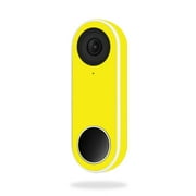MightySkins NEHEL-Solid Yellow Skin for Nest Hello Video Doorbell - Solid Yellow
