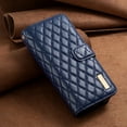 thumbnail image 5 of K-Lion for iPhone 12 Mini Wallet Case for Women Girls,Luxury Elegant Zipper Pu Leather Card Slots Holder Shockproof Case Kickstand Full Phone Cover for iPhone 12 Mini,Blue, 5 of 5