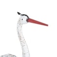 thumbnail image 6 of DecMode 41" Tall Crane Garden Sculpture with Brown Speckled Texture and Red Accents (2 Pack), 6 of 11